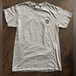 Simply Southern tee. Emblem on front, dog Volleyball is Life graphic on back